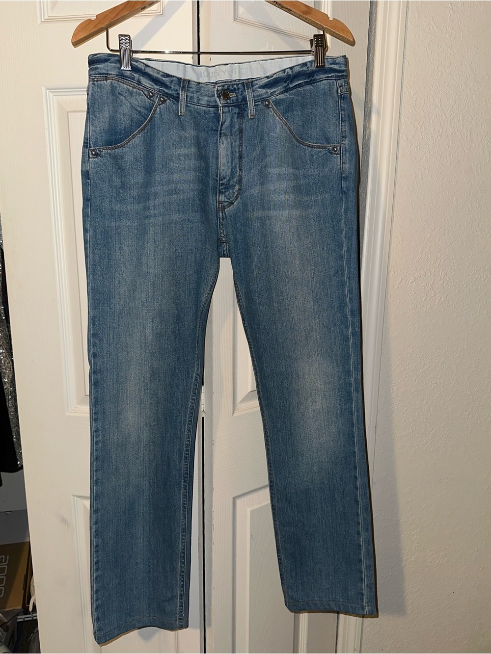 Vintage Louis Vuitton Men's Straight Jeans Medium Blue Wash-Marc Jacob’s Era 🤩